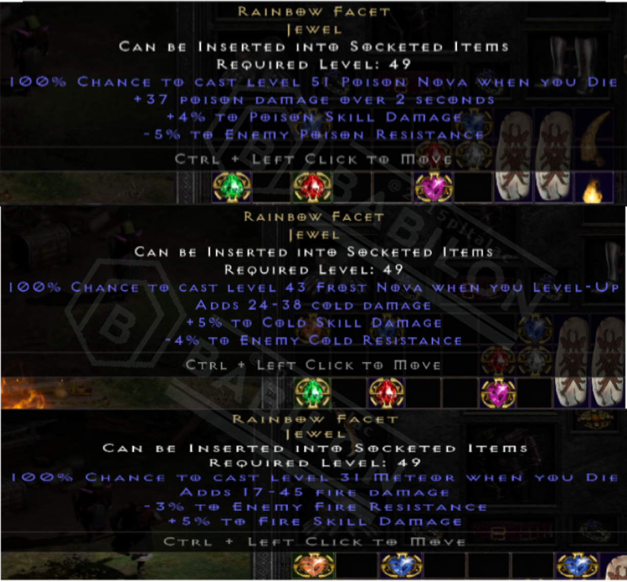 ✅PC PS4 PS5 XBOX SWITCH✅ Rainbow Facet's All Type Diablo 2 Resurrected Items D2R
