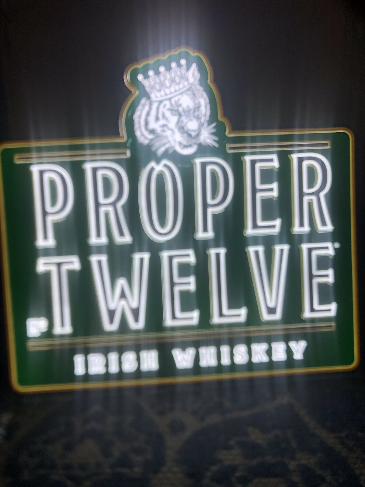 NIB New Not A Knock Off Proper 12 Conor Magregor Irish Whiskey 🥃 Led 23”x 22”