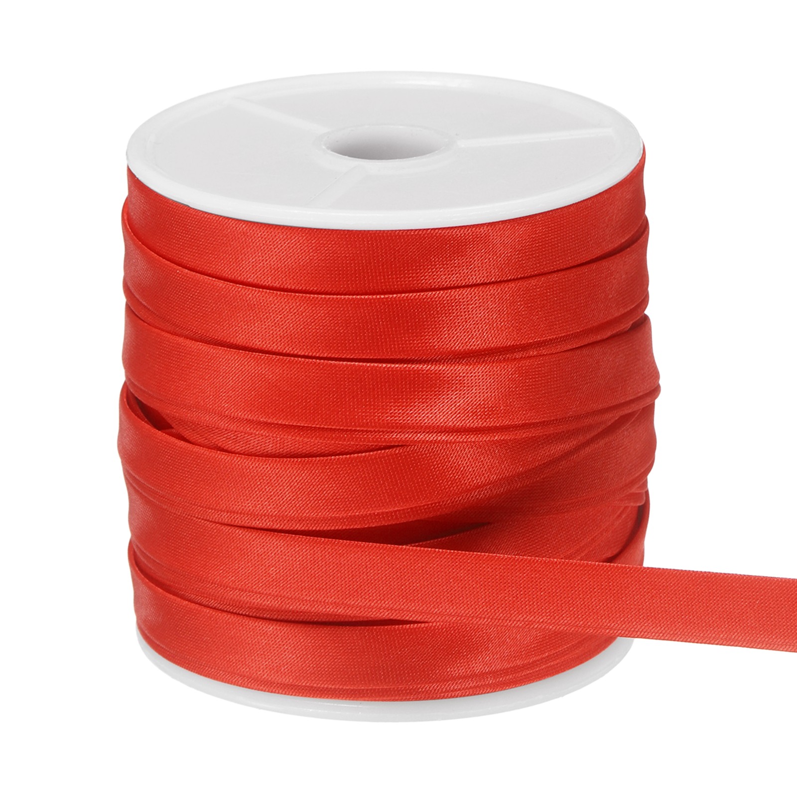 3/8 Inch x 25 Yards Double Fold Bias Tape for Sewing DIY Craft, Bright Red