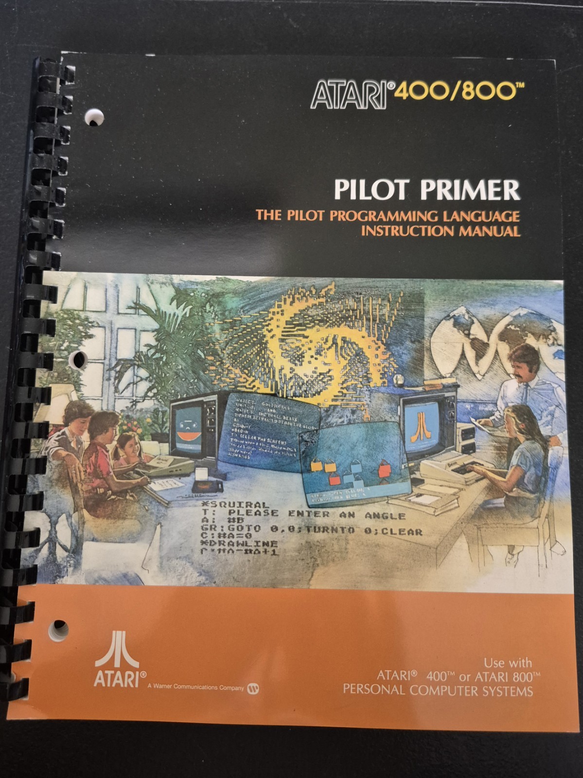 Vintage 1981 Atari 400/800 Student Pilot Reference Guide