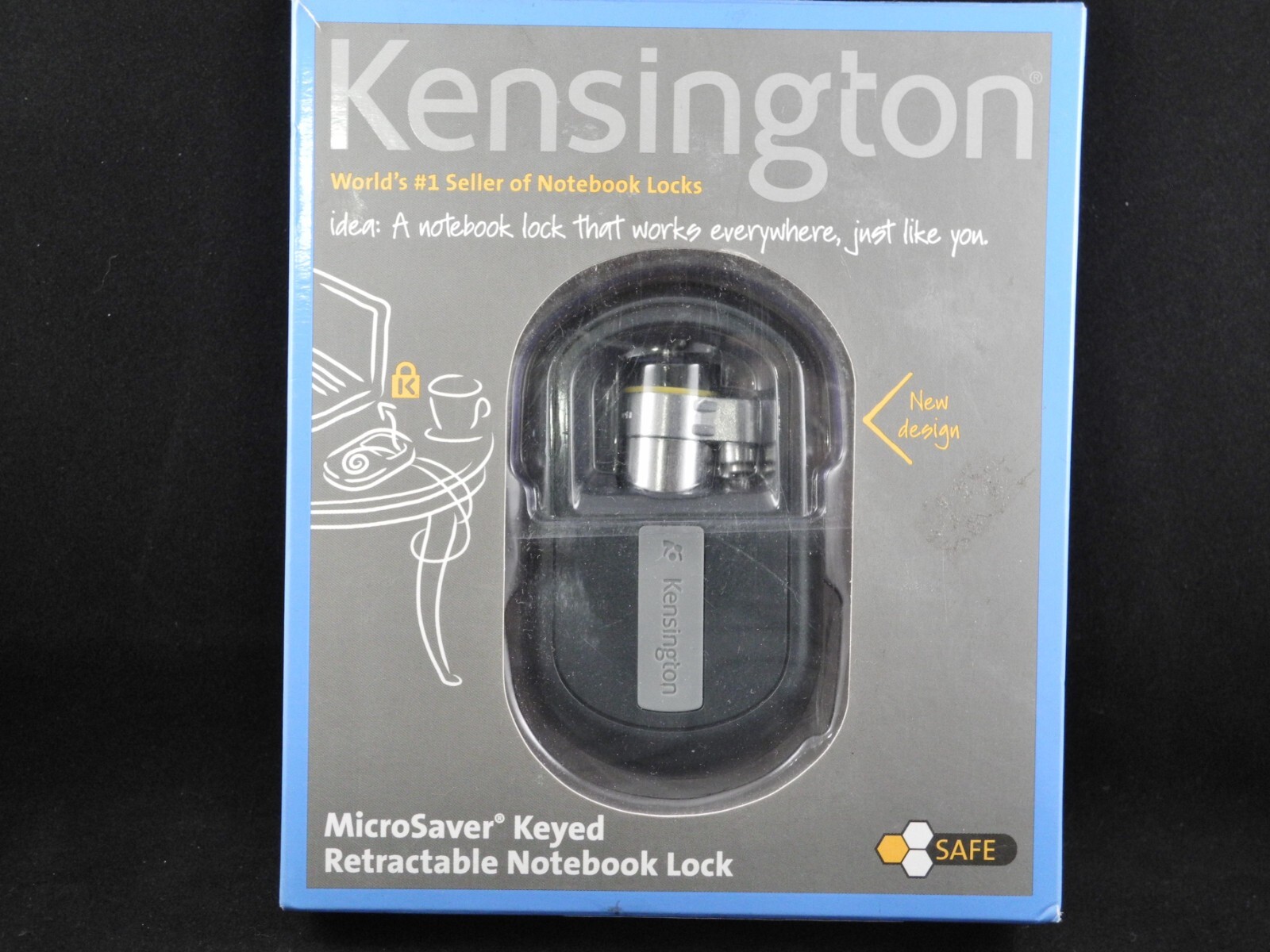 NEW Kensington MicroSaver Keyed Retractable Notebook Lock