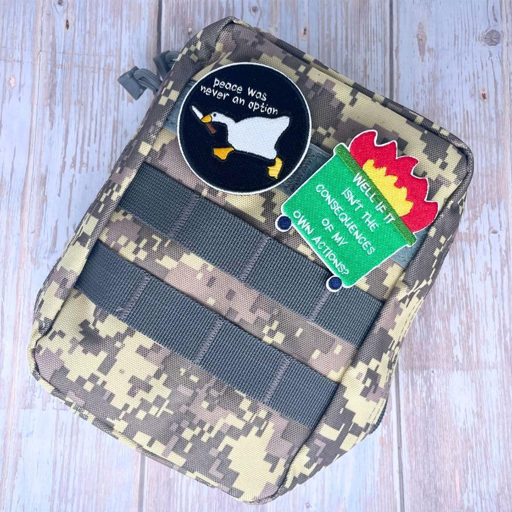 9PC Funny Patches, Hook and Loop Tactical Morale Patch for Backpack Vest | Cool