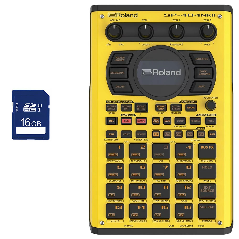 Roland Sampler SP-404MK2-Y  SD Card 16GB Set Limited to 200 units
