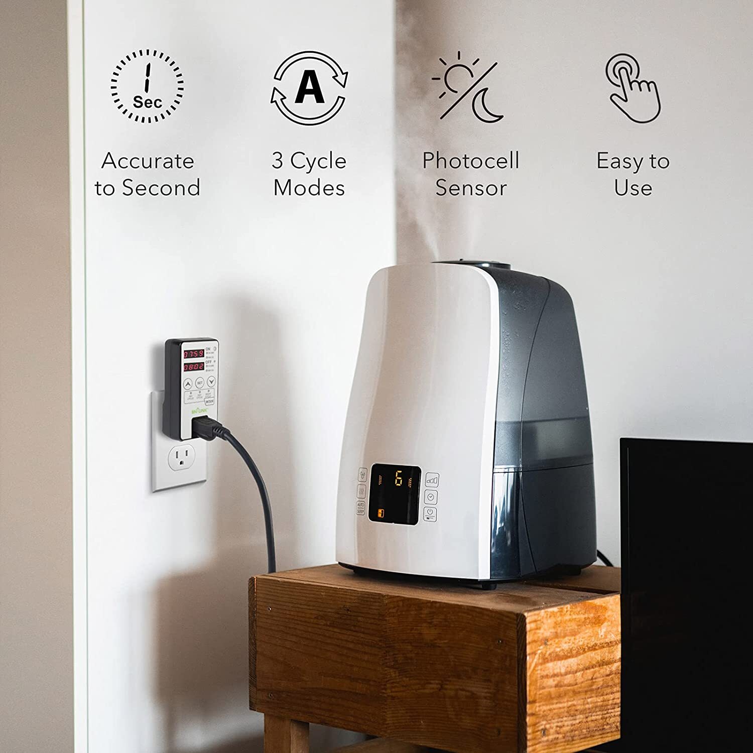 BN-LINK Timer Outlet Short Period Repeat Cycle Intermittent Digital Timer