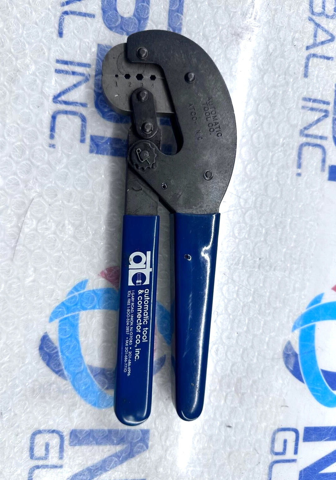 AUTOMATIC TOOL & CONNECTOR CO. HANDHELD CRIMPING PLIER