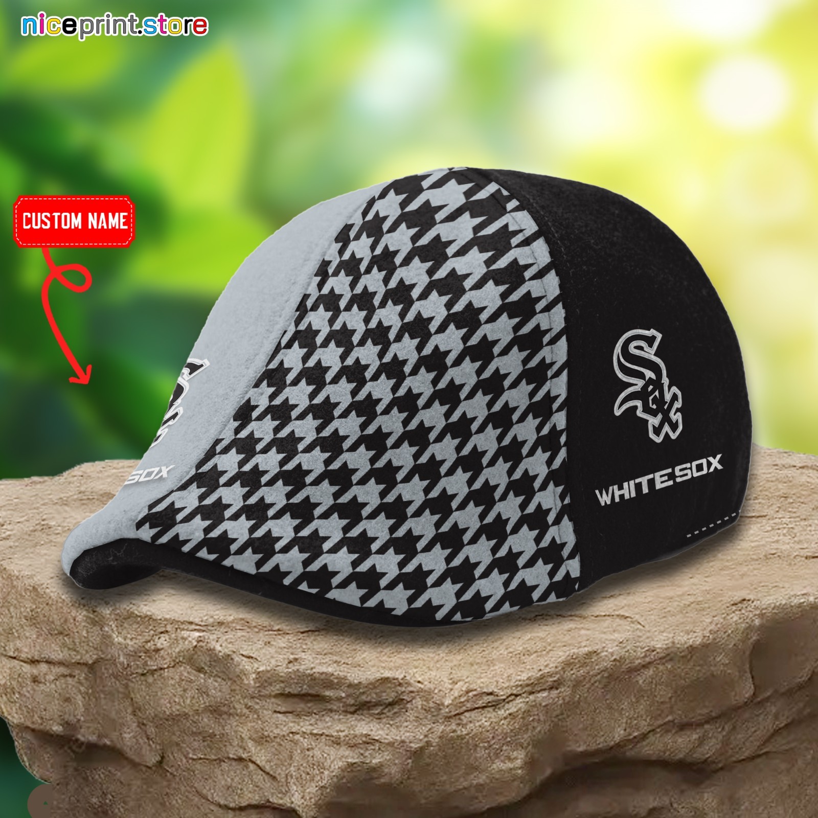 Chicago Team White Sox Ivy Cap White Sox Newsboy Cap MLB Golf Cap MLB Flat Cap