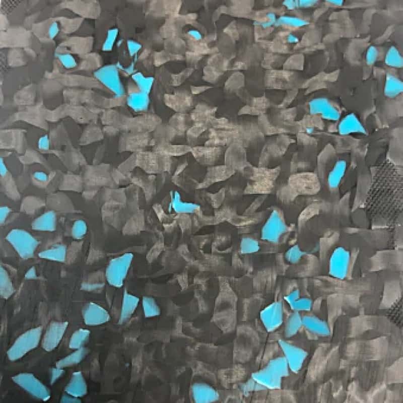 Turquoise RockyWaves Carbon Fiber- by CarbonWaves