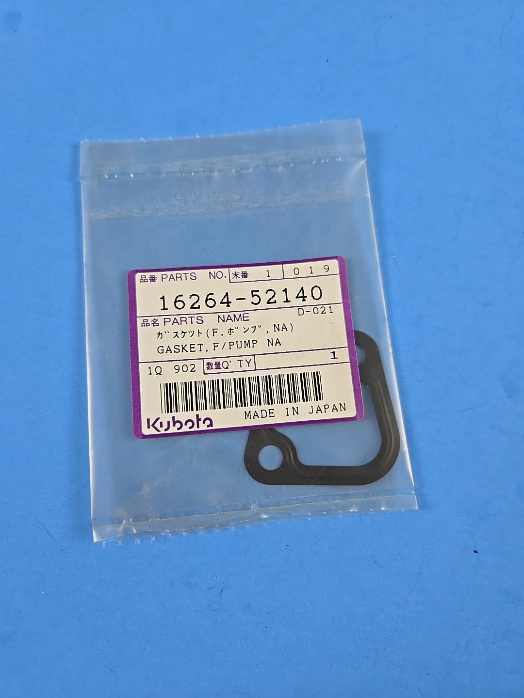 OEM Kubota 16264-52140 F/ Pump Gasket 1626452140