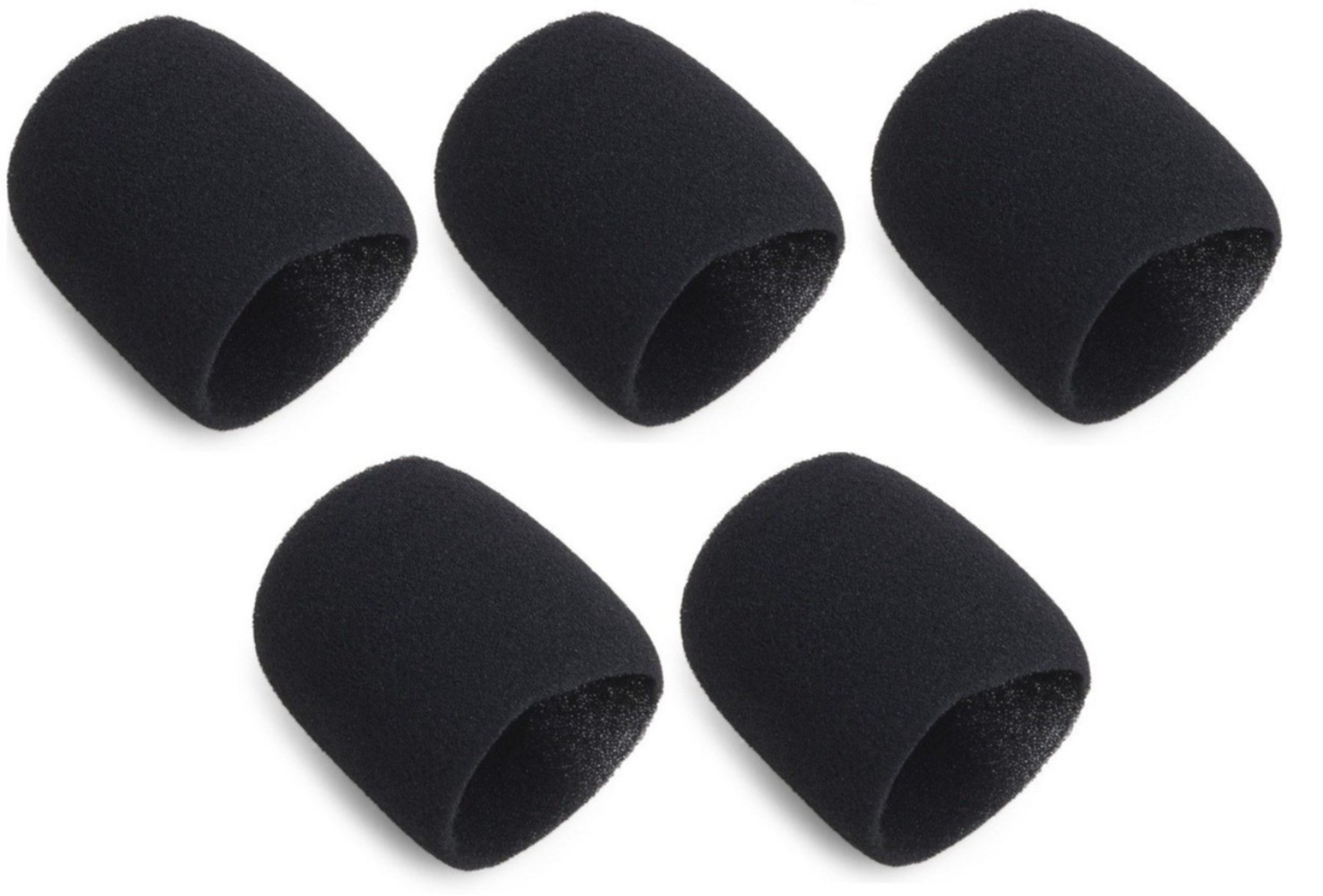 5 Black Foam Sponge Windscreens  Vocal Microphone Insert for Shure Beta 87A 87C