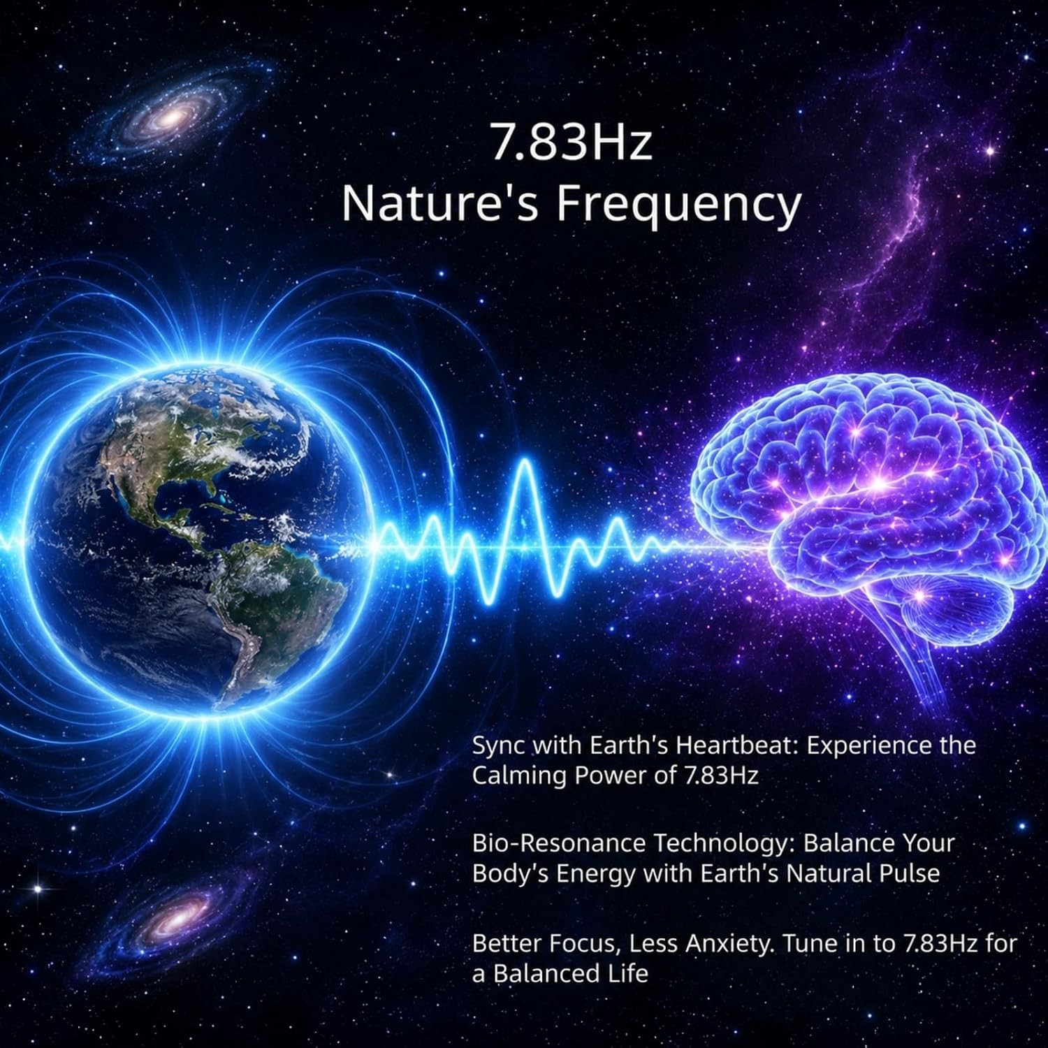 Lightweight USB Frequency Generator for Meditation and Relaxation with Display