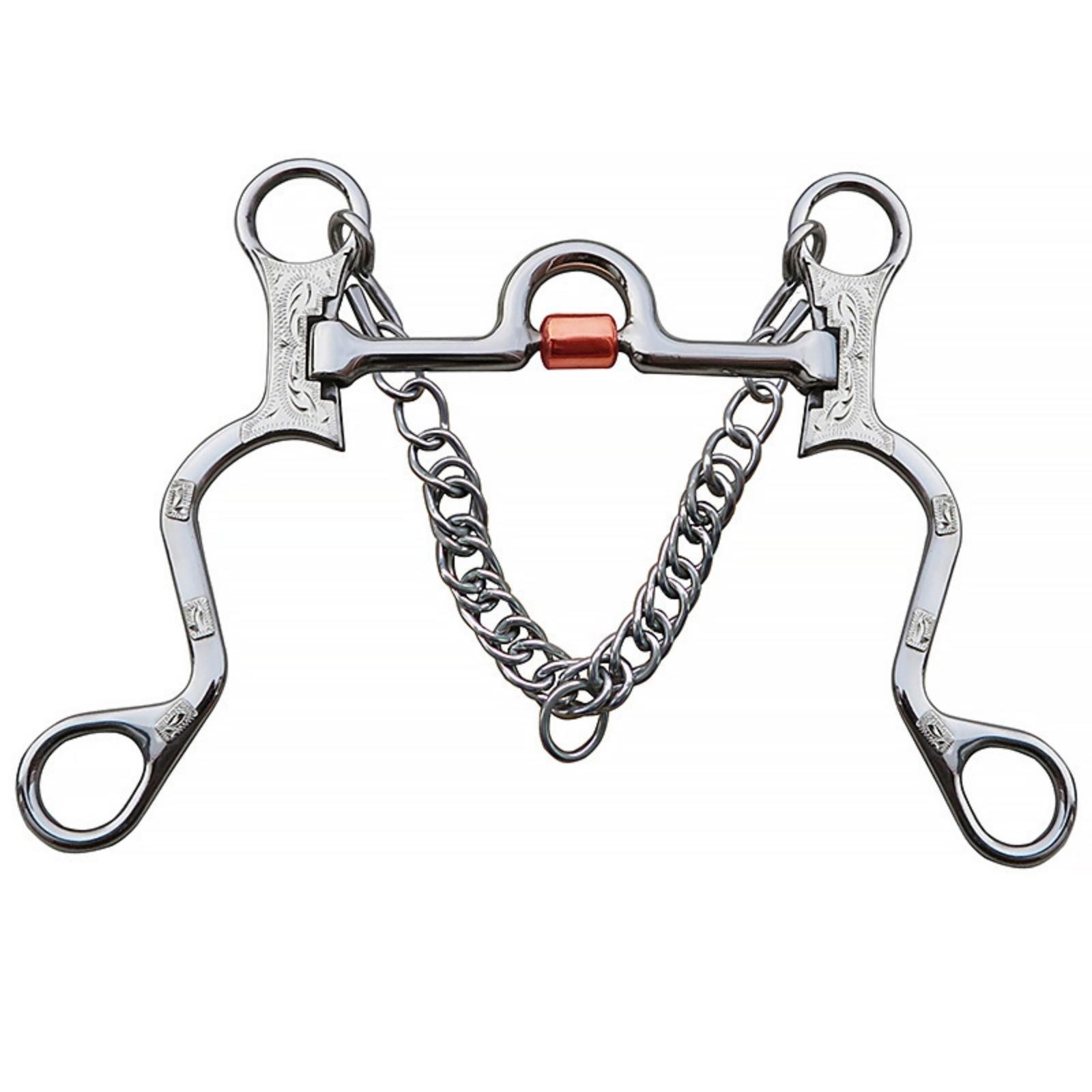 Western with Curb Chain Professional Horse with Copper Roller Long-Lasting