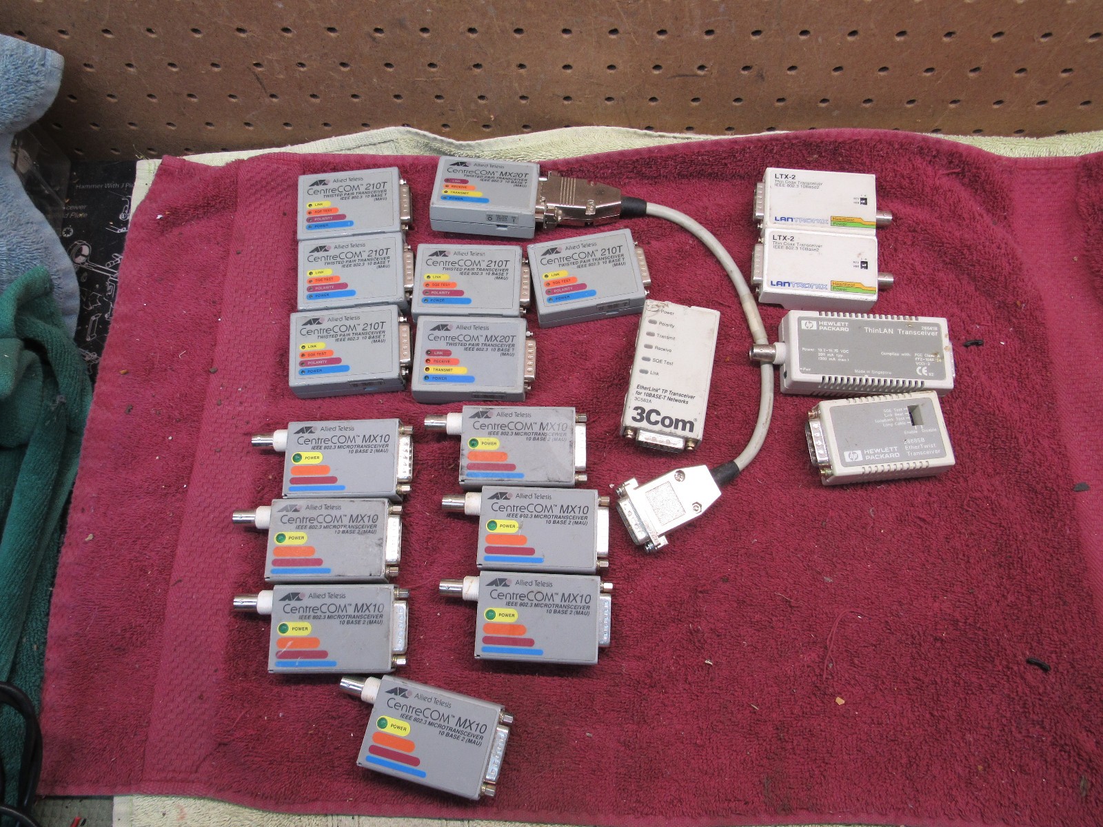 LOT CentreCOM MX10 MX20T 210T LTX02 HP thinLAN 3Com Transceiver replacement
