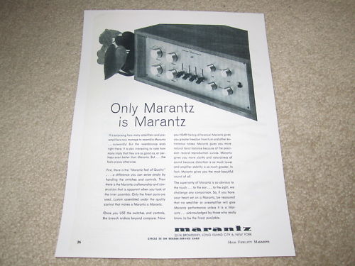 Marantz 7 Preamp Ad, 1964, Article, Rare Ad! Article and Info, Preamplifier