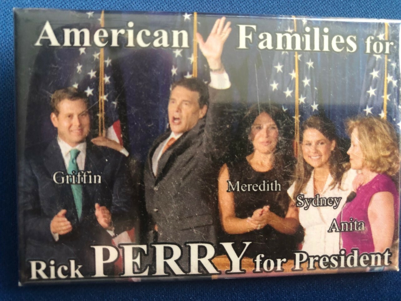 American Families for Rick PERRY for President pinback button pin