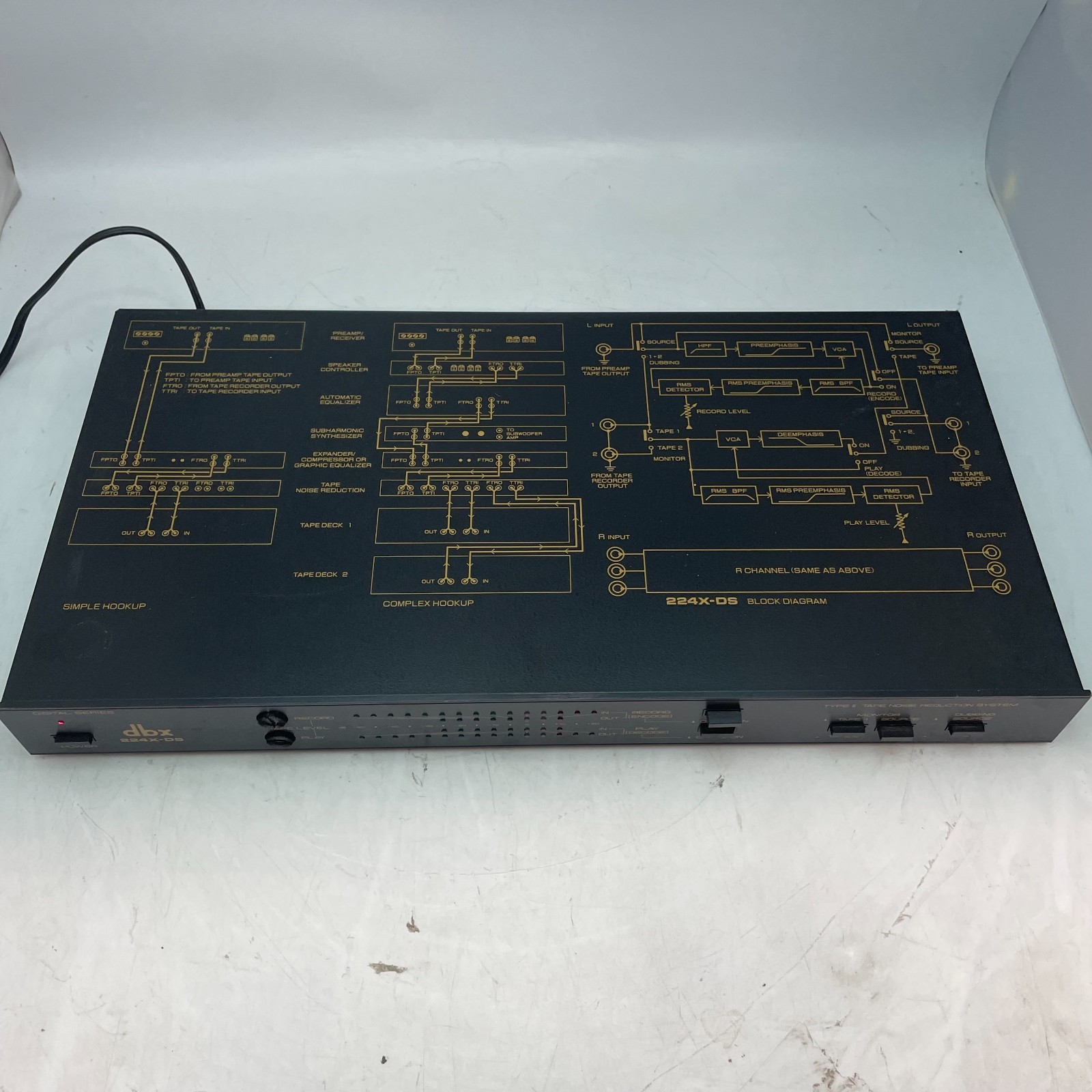 DBX Model 224X-DS Type II Digital Noise Reduction System TESTED WORKS