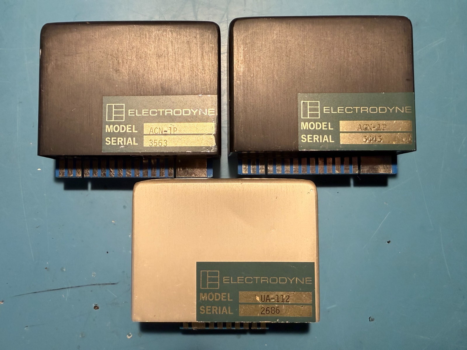 Electrodyne Console Modules ACN-1P (x2) + UA-112 Tested Working
