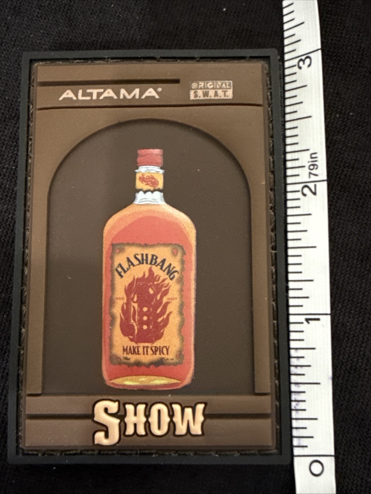 Shot Show 2026 Altama Original SWAT Flashbang PVC Hook Loop 3” Tactical Patch
