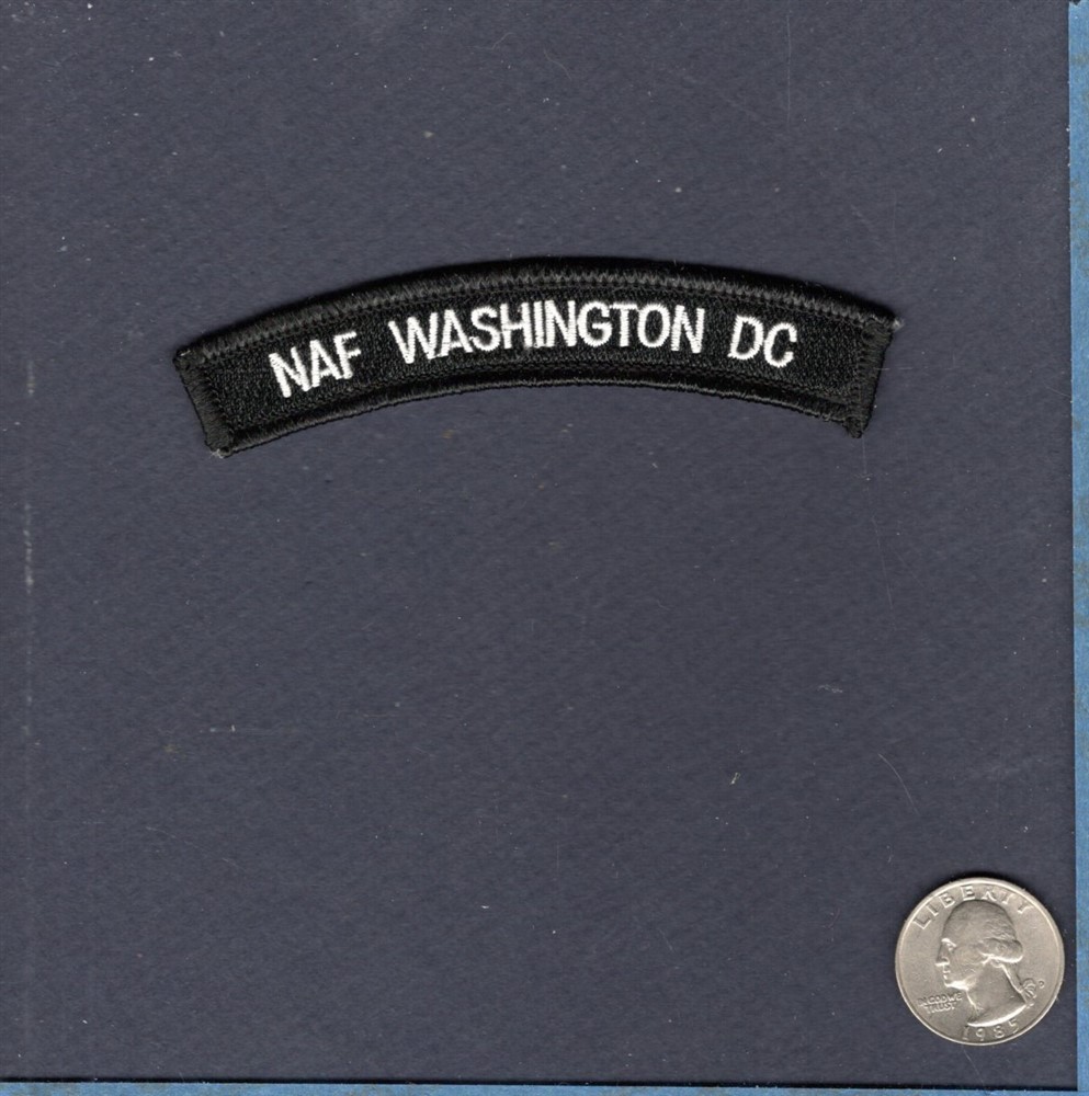 NAF Naval Air Facility WASHINGTON DC Navy Enlisted Uniform Rocker Patch
