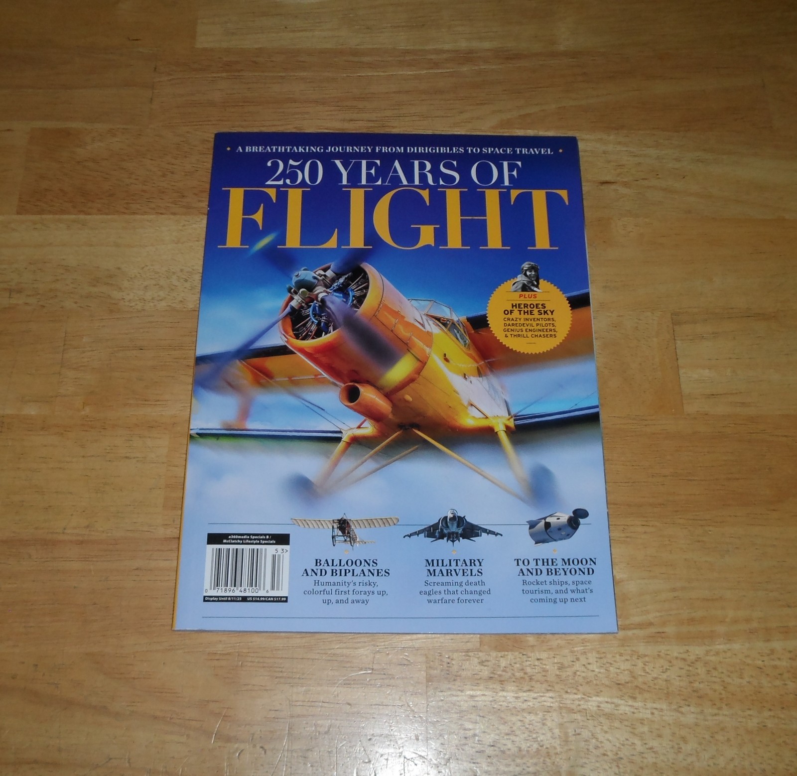 250 Years Of Flight Magazine 2025 *NEW* Balloons Biplanes Military Space