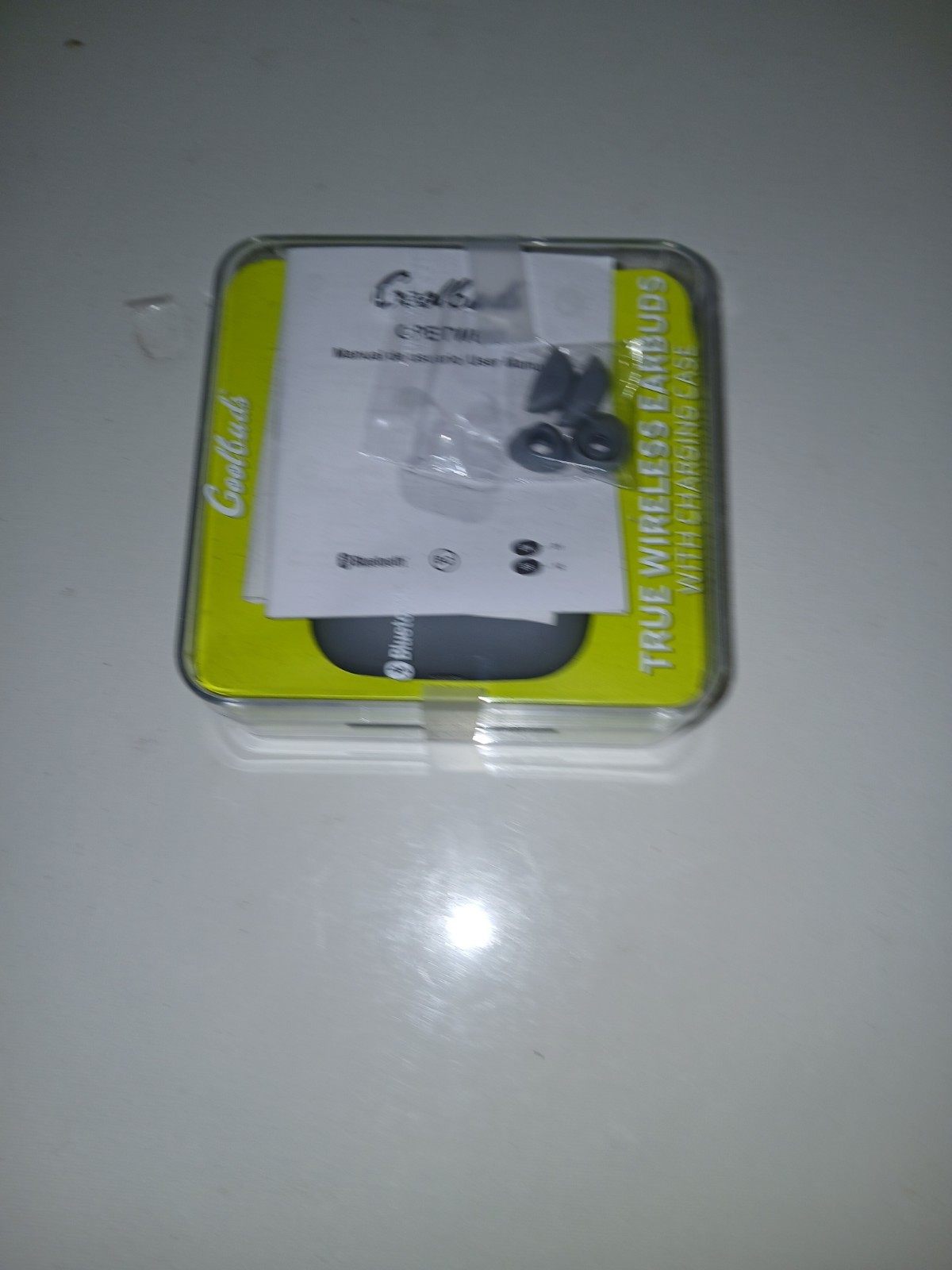 Goolbuds True Wireless Earbuds with a charging case