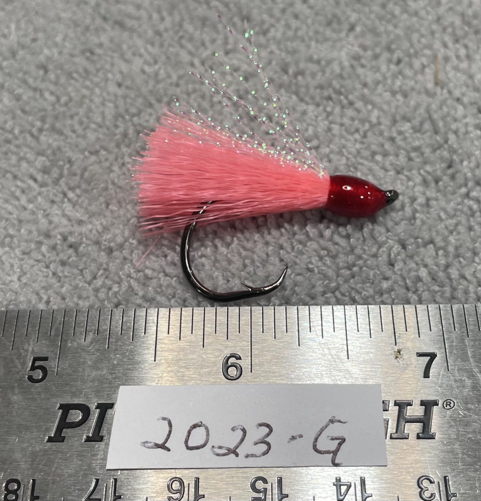 15 Pink circle hook pompano Jig Teasers Size 2/0