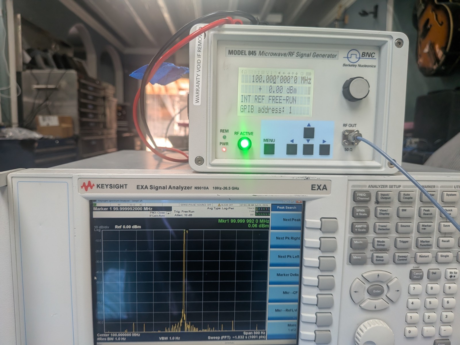 BNC Berkeley Nucleonics Signal Generator 845 Mini Handheld Cald! 20 Ghz Options