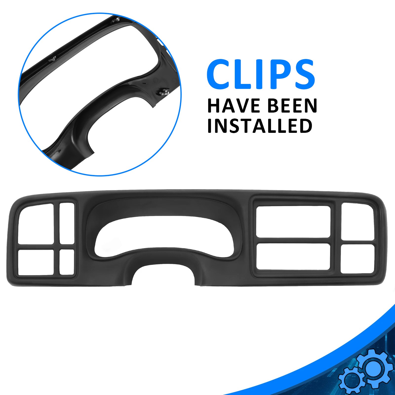For Sierra Silverado Suburban Tahoe 99-02 Radio Dash Trim Bezel Cover Dark Gray