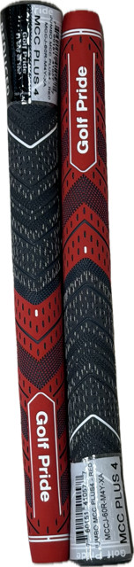 Golf Pride Multi-Compound Cord Plus 4 Jumbo Grip (Black/Red) (SET OF 2)