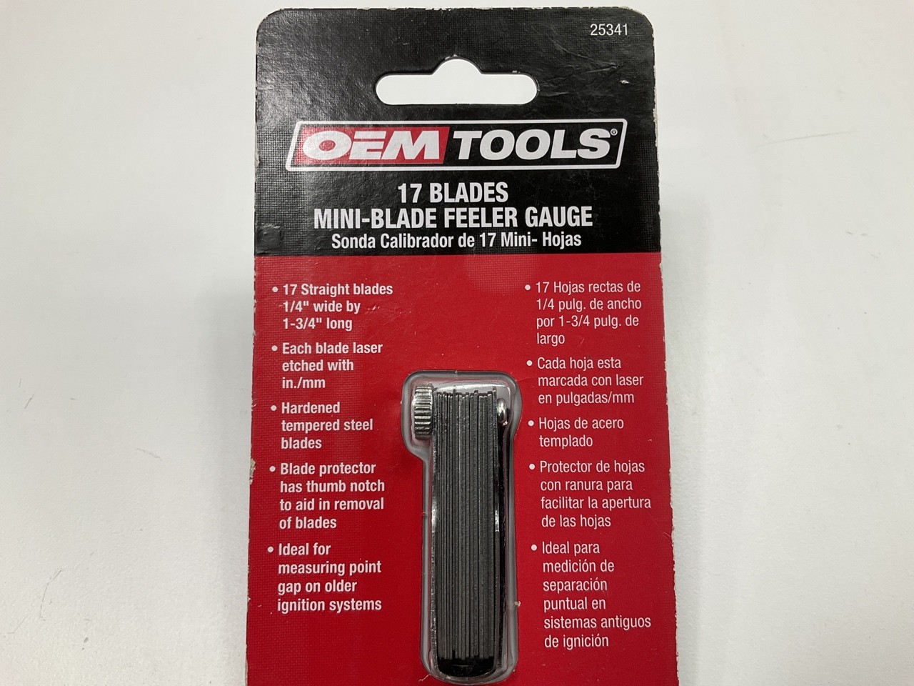 OEM Tools 25341 17 Mini-Blade Ignition Feeler Gauge