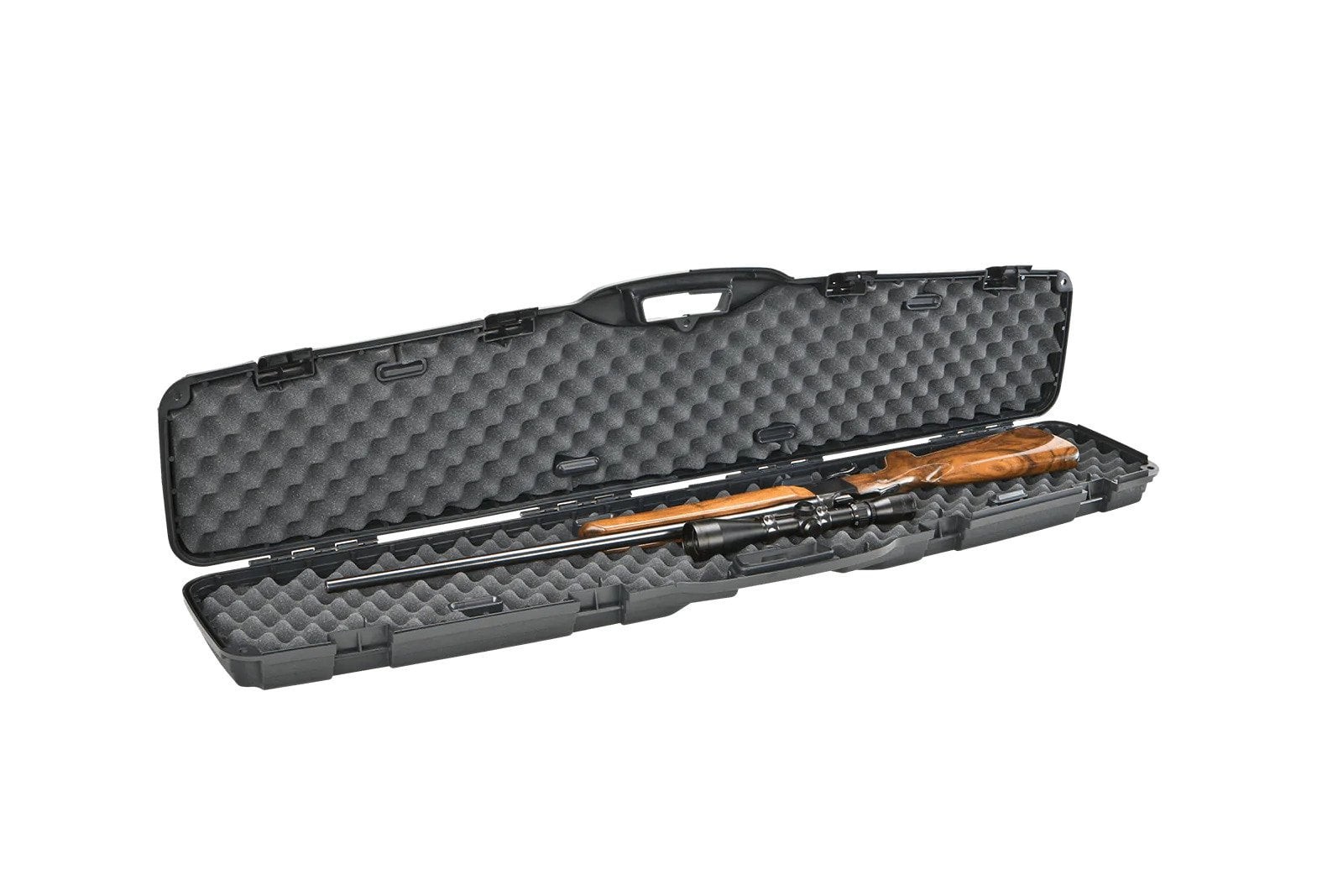 Plano Pro-Max Single Scoped Case, Black - Lockable Gun Case for Secure Storage