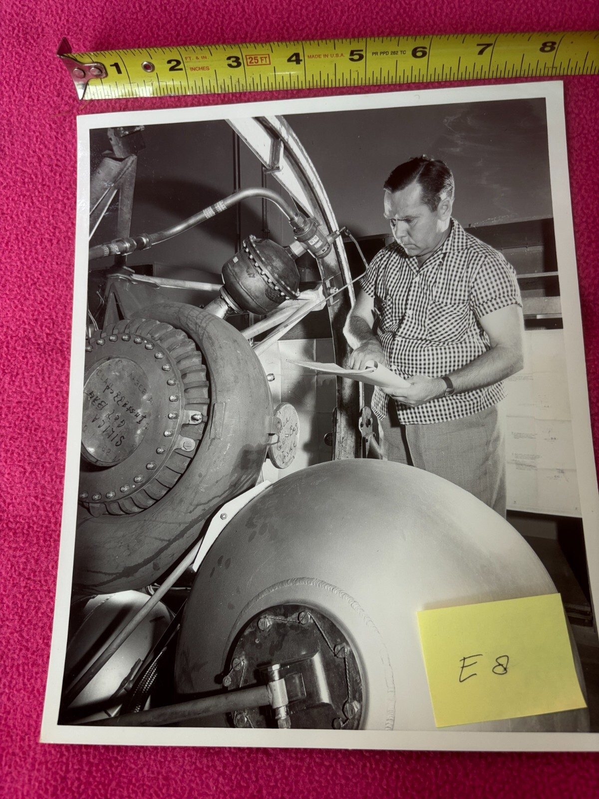 NASA vintage PHOTO aeronautics SPACE planet SPACECRAFT inspect TOLERANCES pump