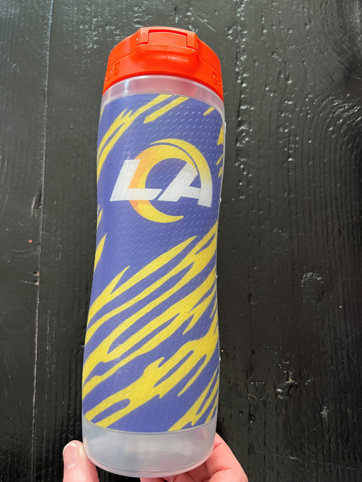 NWT Gatorade Gx NFL Pod Squeeze Bottle Los Angeles Rams Football 30oz