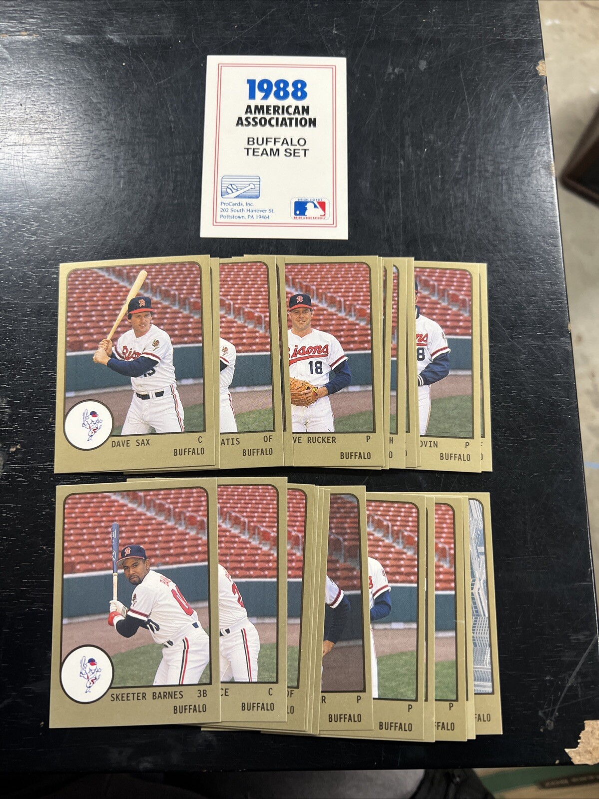 1988 Pro Cards Buffalo Bisons Baseball Minor League Team Card Set Hand Collated