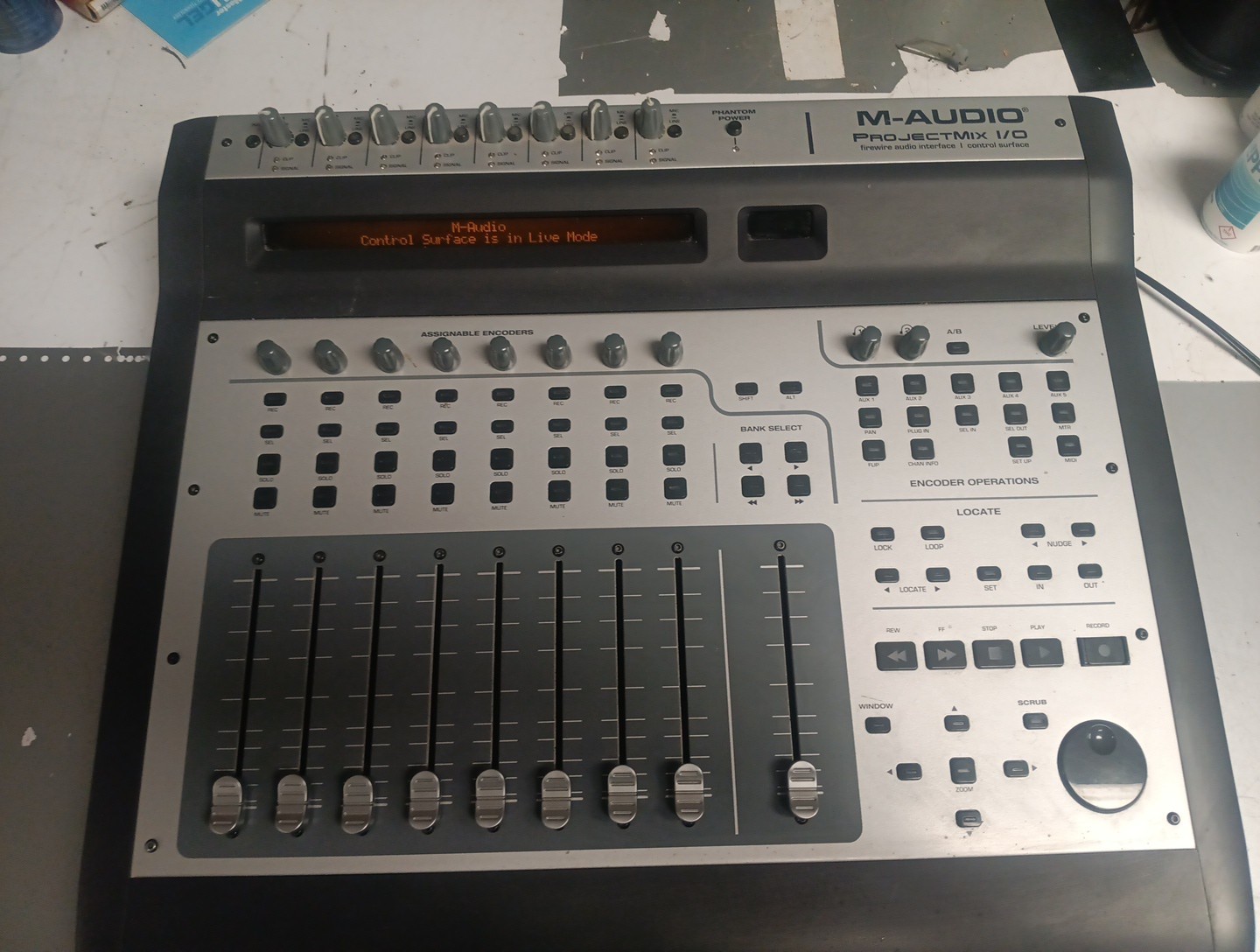 M-Audio ProjectMix I/O Firewire Audio Interface Control Surface Project Mix