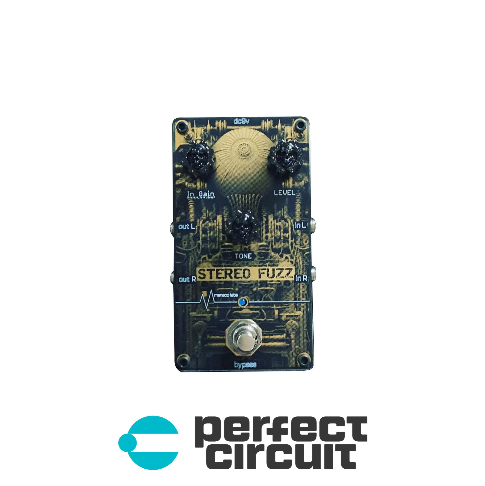 Maneco Labs Stereo Fuzz Effect Pedal EFFECTS - NEW - PERFECT CIRCUIT