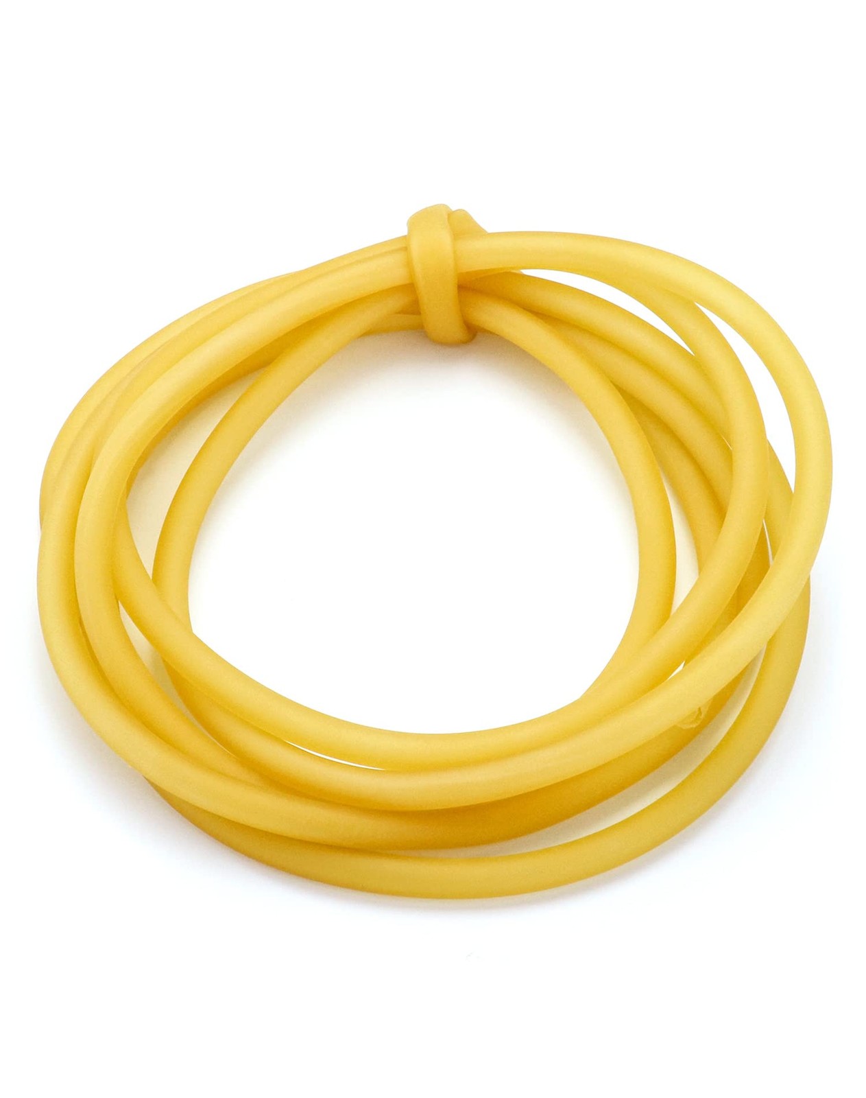 QWORK 10FT 3/8" OD 1/4" ID Natural Latex Rubber DIY Tube 120 inches, Yellow