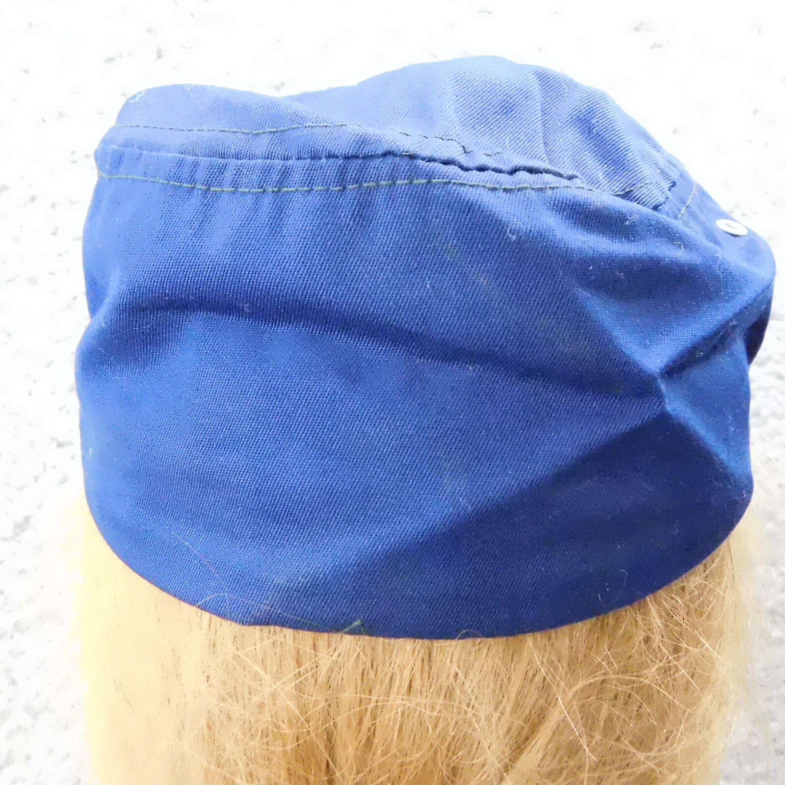 Vtg CUB SCOUT Youth Cadet Cap Hat Embroidered Hook & Loop Adjustable NAVY BLUE
