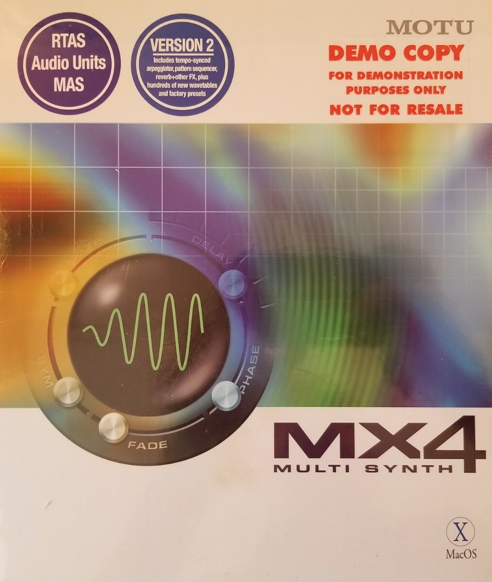 NEW MIP MOTU MX4 Version 2 Multi Synthesizer Virtual Instrument (Mac OS Only)
