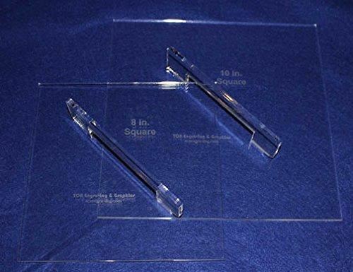 Fabric Origami 2 Piece Set Template 8" & 10" with Handles- Sewing or Quilting ~