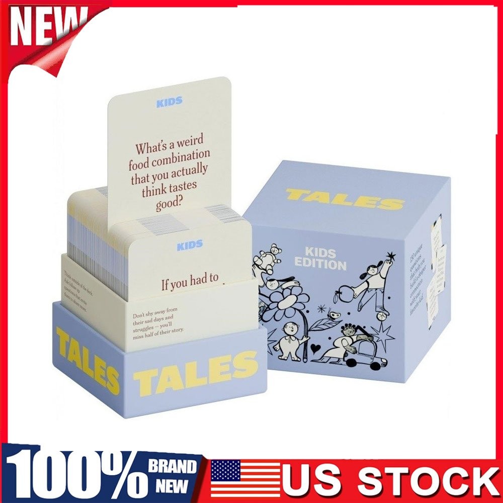 Tales Kids Edition - 150 Conversation Starter Cards Fun Family Gathering Game US