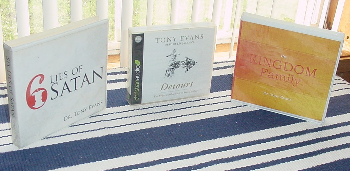 Lot 3 Dr Tony Evans DETOURS ~ 6 LlES OF SATAN ~ KINGDOM FAMILY CD Sets Christian