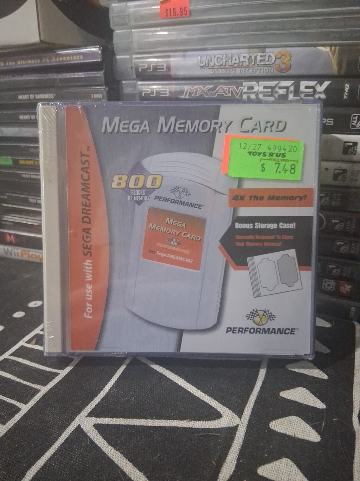 MEGA MEMORY CARD for Sega Dreamcast - 800 Blocks of Memory - BRAND NEW - SEALED