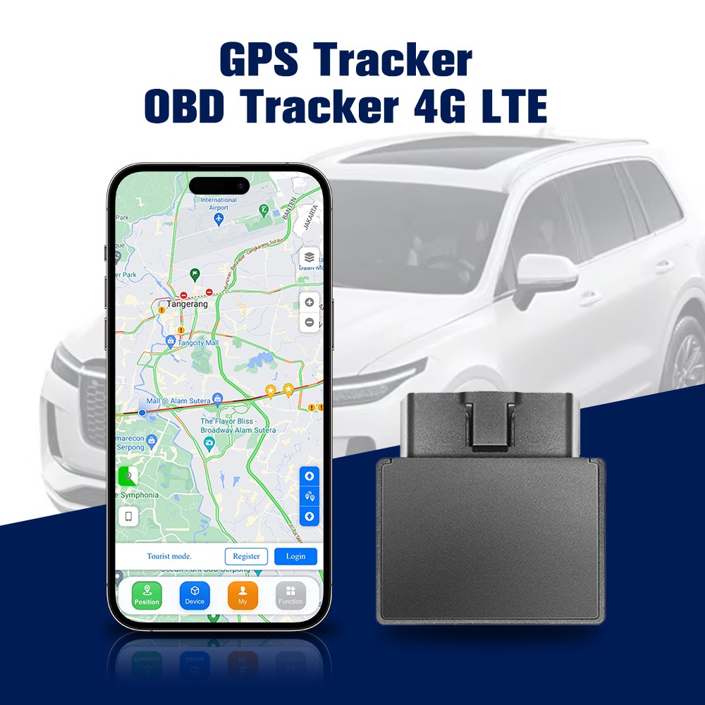GPS Tracker 4G LTE OBD Tracker Real Time Monitoring Speed Monitoring & GeoFence