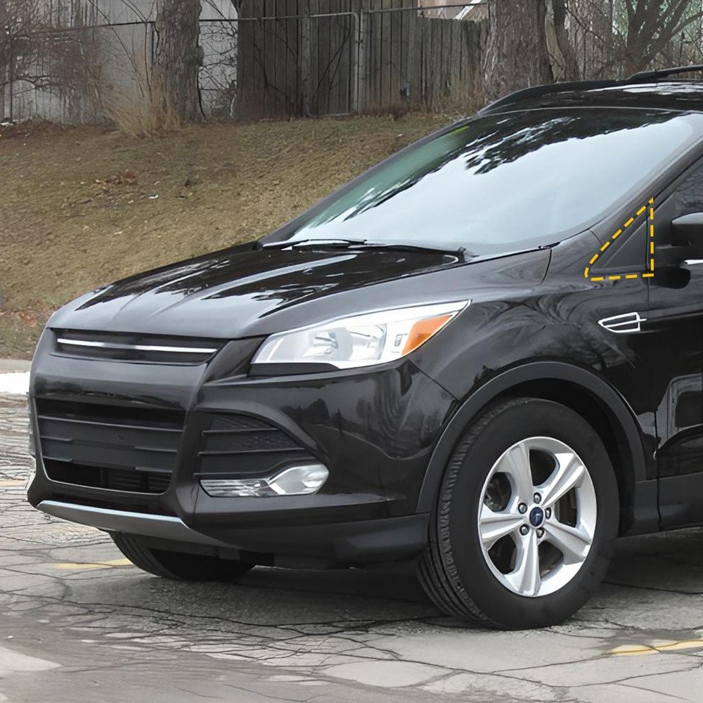 For Ford Focus 2012 2013-2018 Left Mirror Side Corner Triangle Cover Pillar Trim