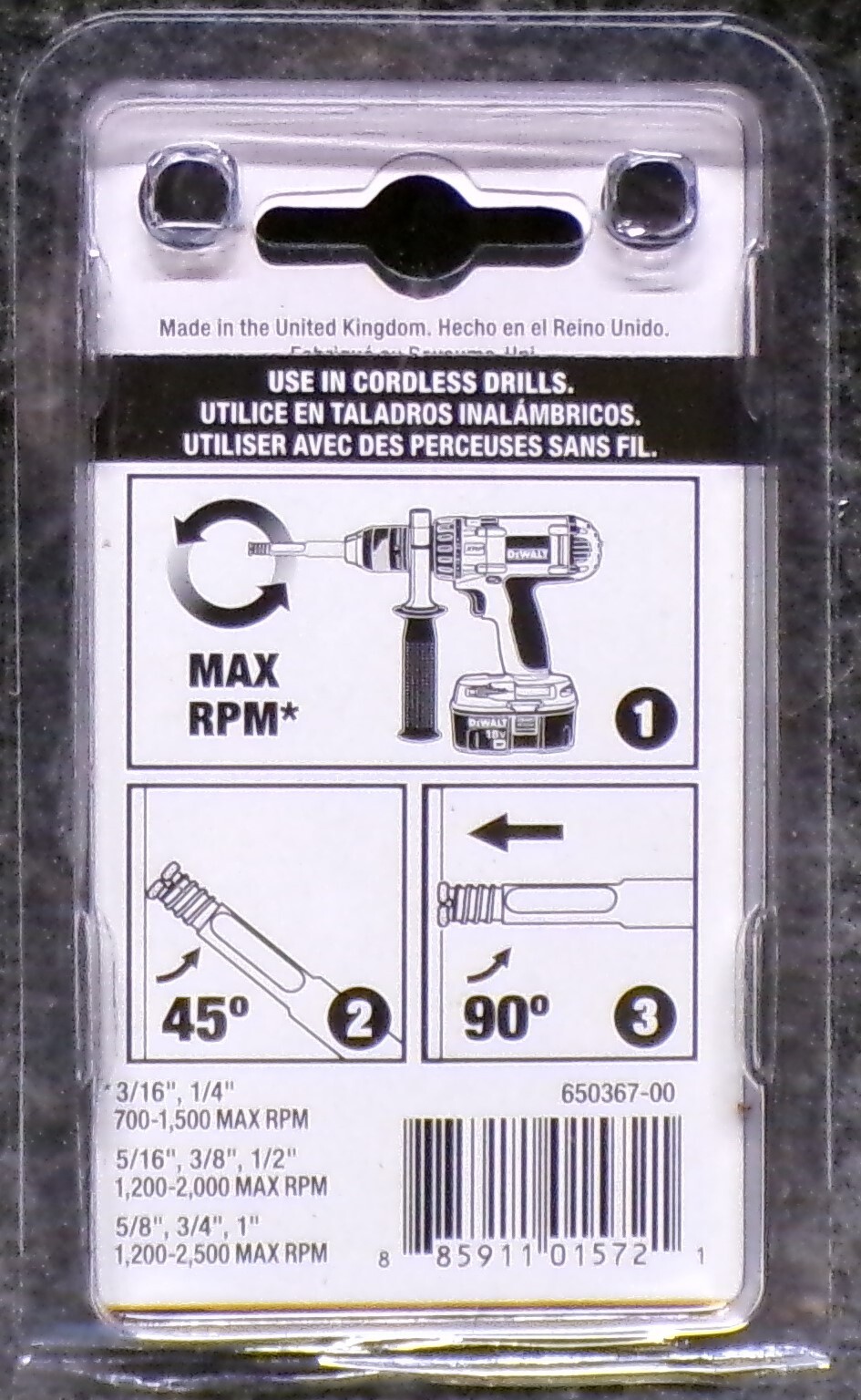 Dewalt 5/16" Diamond Drill Bit Welded Diamond Tip DW5574