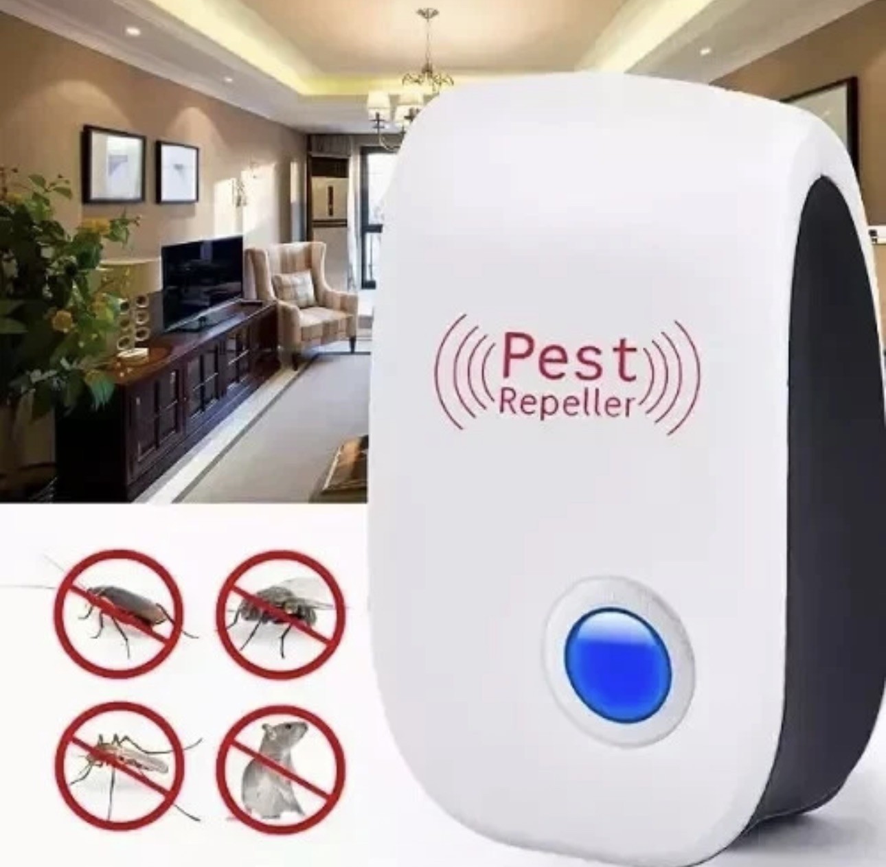 Ultrasonic Pest Repeller Control Electronic Repellent Mice Bug Rat Reject