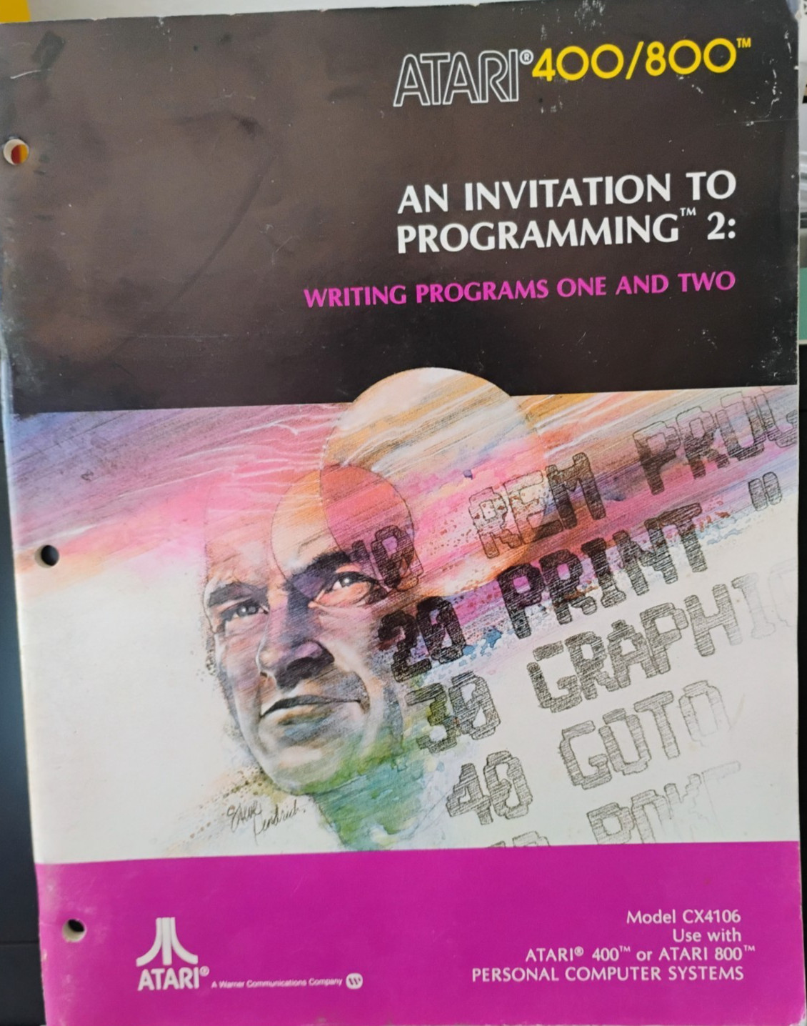 An Invitation to Programming 2: Writing Programs 1 & 2 Atari 400/800/XL/XE -Used