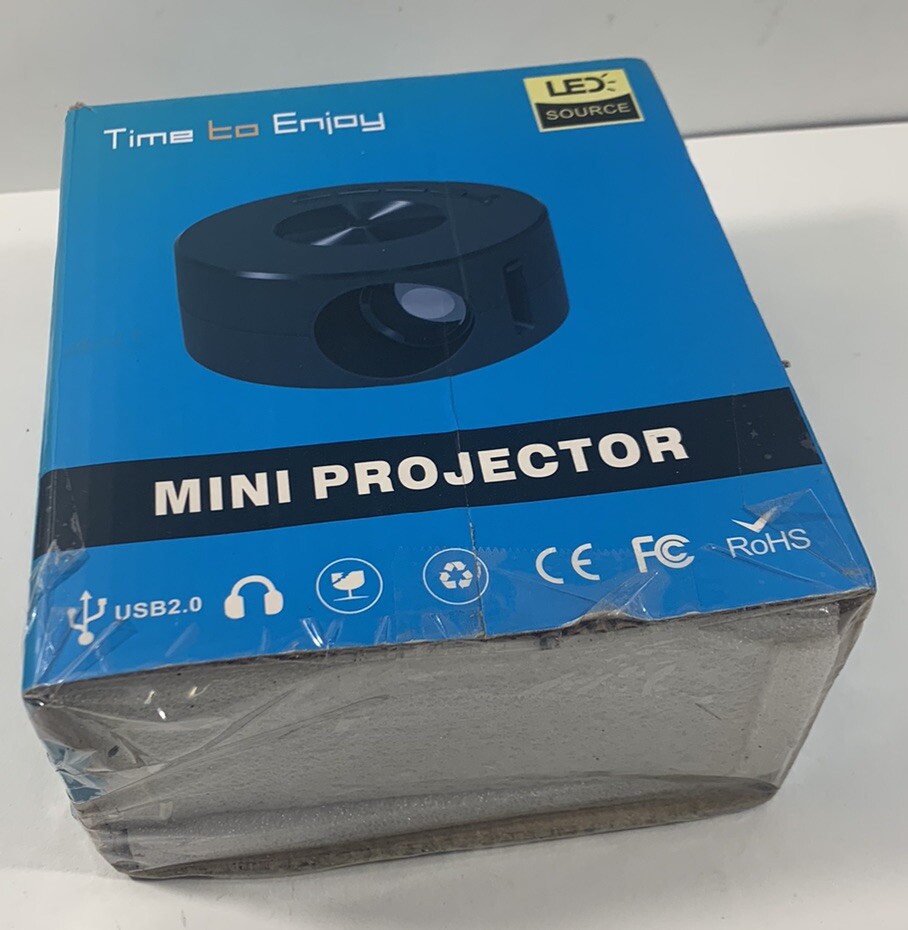 Time to Enjoy mini projector LED 1080 pixels, Open Box. Nice! Fast Shipping!