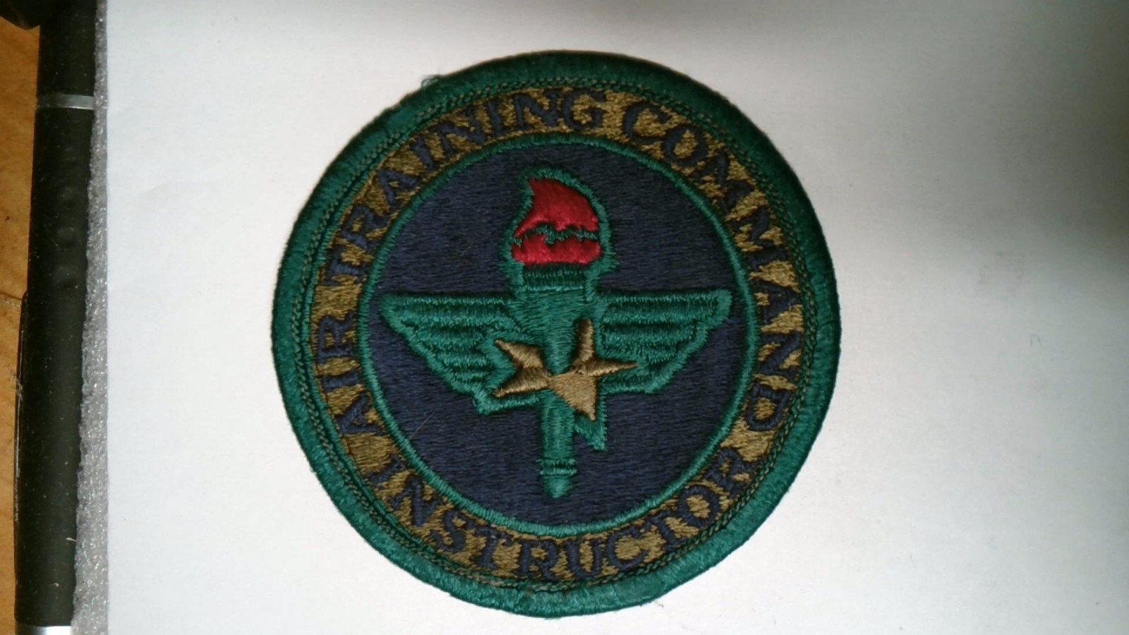 MILITARY PATCH SEW ON OLDER US AIR FORCE AIR TRAINING COMMAND INSTRUCTOR