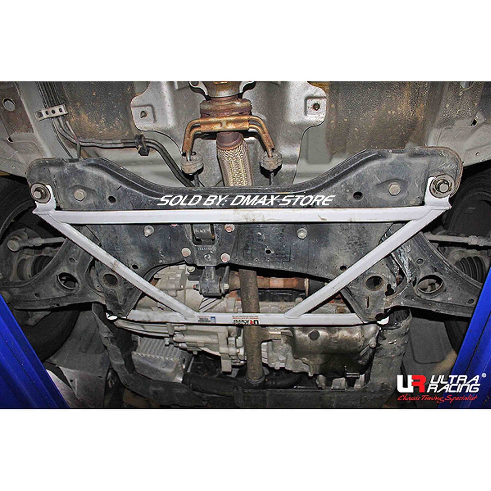 FOR '02 GETZ TB CLICK HYUNDAI ULTRA RACING 4 POINT FRONT LOWER CROSSMEMBER BRACE